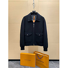 Louis Vuitton Wool-Silk Double Face Blouson Jacket