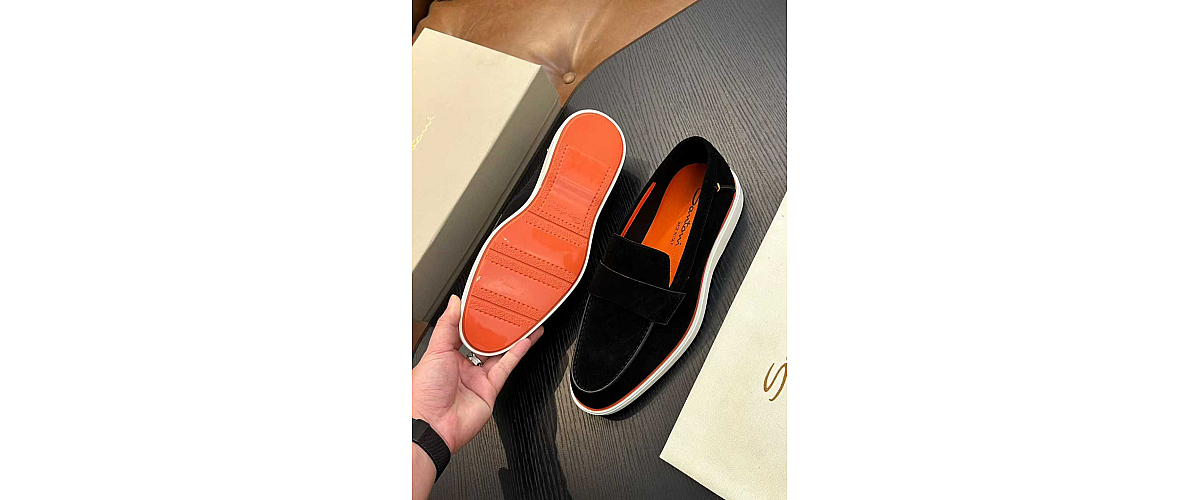 Santoni Suede Loafers