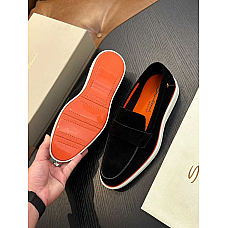 Santoni Suede Loafers