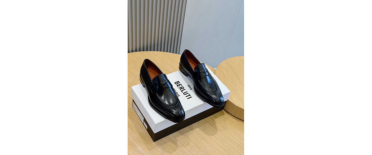 Berluti Leather Penny Loafers