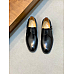 Hermes Black Leather Monk Strap Loafers