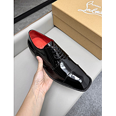 Christian Louboutin Greggo Black Patent Leather Oxford Shoe Christian Louboutin Greggo Black Patent Leather Oxford Shoe