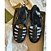 Gucci Black Rubber Buckle Strap Sandals