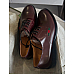Gucci Men’s Shiny Bordeaux Leather with Web Derby