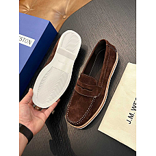 J.M. Weston Suede Loafers