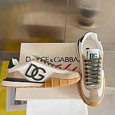 Dolce & Gabbana Cushion Mixed-Material Sneakers