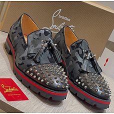 Christian Louboutin Rossini Spiked Loafers