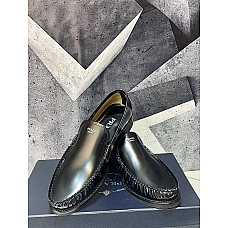 Prada Brushed Leather Loafers