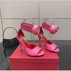 Valentino Garavani High-Heel Sandals with Rose Detail
