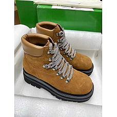 Bottega Veneta Suede Lug Hiking Lace-Up Shoes
