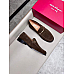 Salvatore Ferragamo Brown Suede Loafers with Gancini Bit