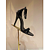 Saint Laurent Patent Leather Peep-Toe Ankle Strap Pump