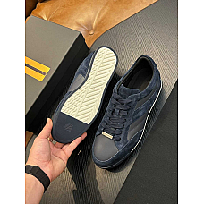 Ermenegildo Zegna Suede and Leather Low Trainers Ermenegildo Zegna Suede and Leather Low Trainers