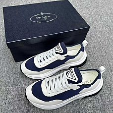 Prada System Brushed Leather Sneakers