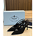 Prada Triangle Logo Crystal Slingback Pump
