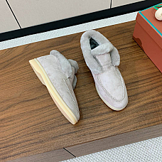 Loro Piana Open Walk Fur Ankle Boot