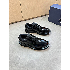 Dior Combat Derby Shoes in Black Polished Calfskin Dior Combat Derby Shoes in Black Polished Calfskin