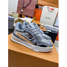 Louis Vuitton Metallic Leather LV Trainer Sneaker
