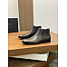 Prada Brushed-Leather Chelsea Boots