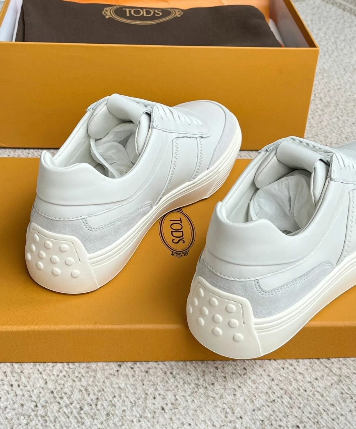 tod’s automobili lamborghini panelled leather sneakers tod’s automobili lamborghini panelled leather sneakers