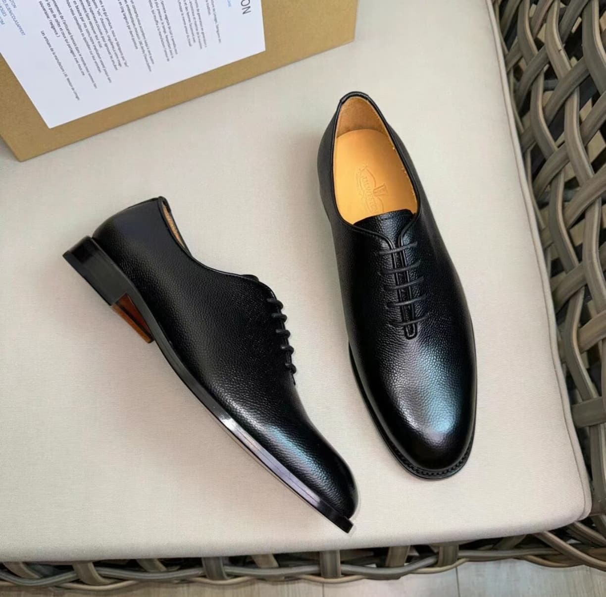 j.m. weston black leather derby shoes j.m. weston black leather derby shoes