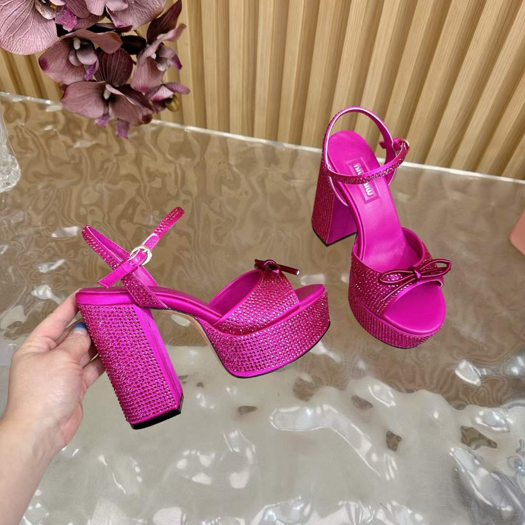 miu miu crystal embellished platform sandals miu miu crystal embellished platform sandals