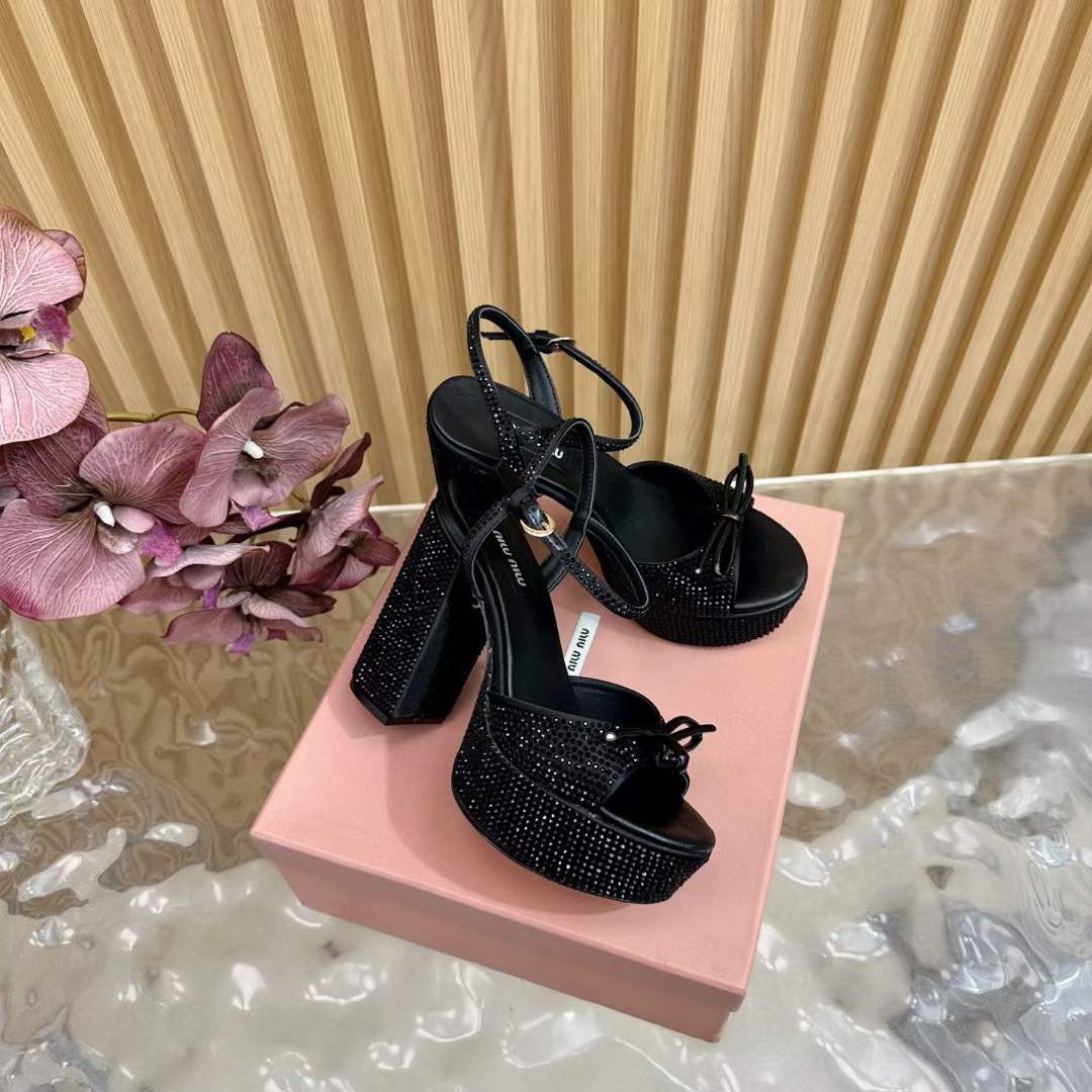 miu miu crystal embellished platform sandals miu miu crystal embellished platform sandals
