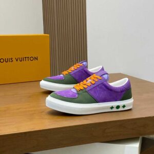 louis vuitton rivoli sneakers purple and green