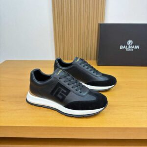 balmain swan sneakers