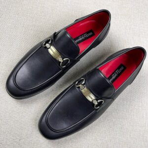 dolce & gabbana men’s leather loafer shoes