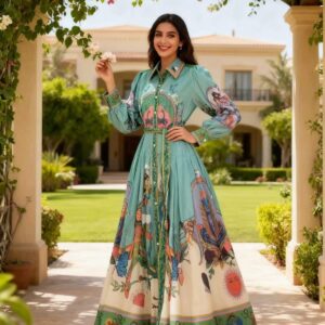 alÉmais evergreen shirtdress