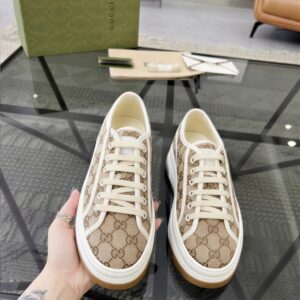 gucci tennis 1977 gg canvas sneakers