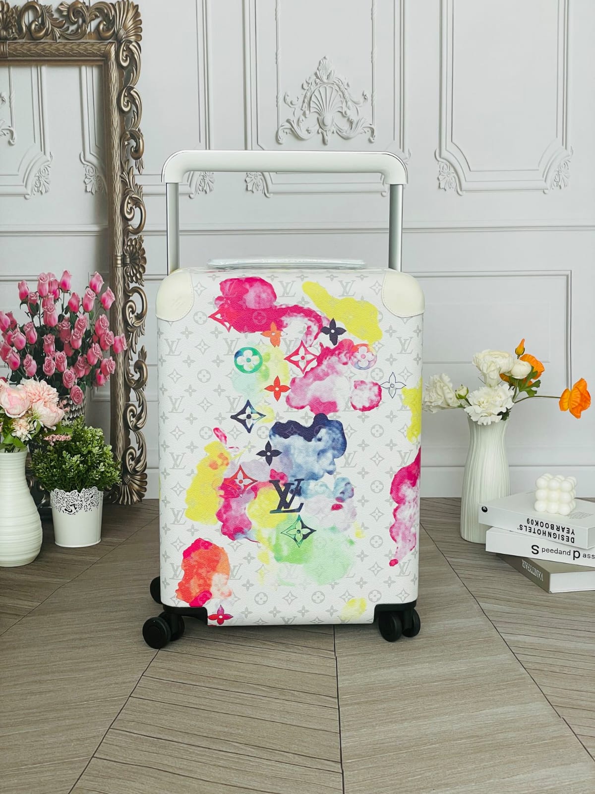 louis vuitton horizon 55 rolling luggage – monogram watercolor multicolor canvas louis vuitton horizon 55 rolling luggage – monogram watercolor multicolor canvas