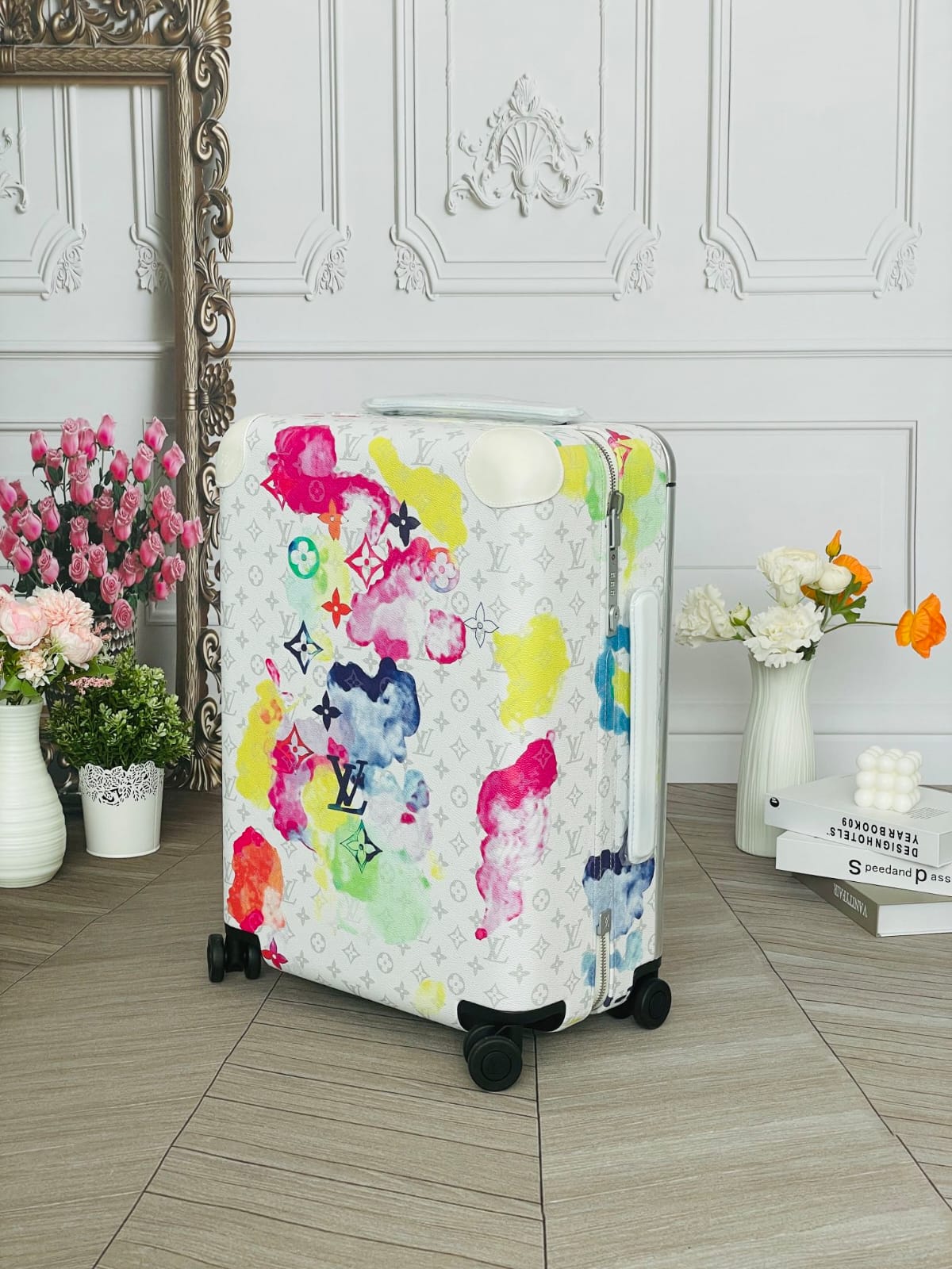 louis vuitton horizon 55 rolling luggage – monogram watercolor multicolor canvas louis vuitton horizon 55 rolling luggage – monogram watercolor multicolor canvas