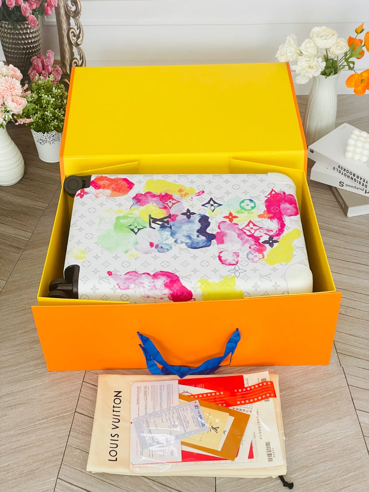 louis vuitton horizon 55 rolling luggage – monogram watercolor multicolor canvas louis vuitton horizon 55 rolling luggage – monogram watercolor multicolor canvas