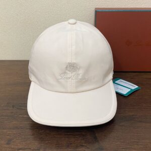 loro piana embroidered logo baseball cap