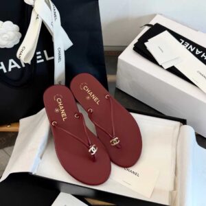 chanel thong sandals