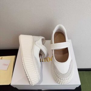 chloé nama platform ballerina flats
