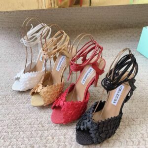 aquazzura rio flirt raffia sandals
